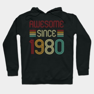 Vintage Awesome Since 1980 Hoodie